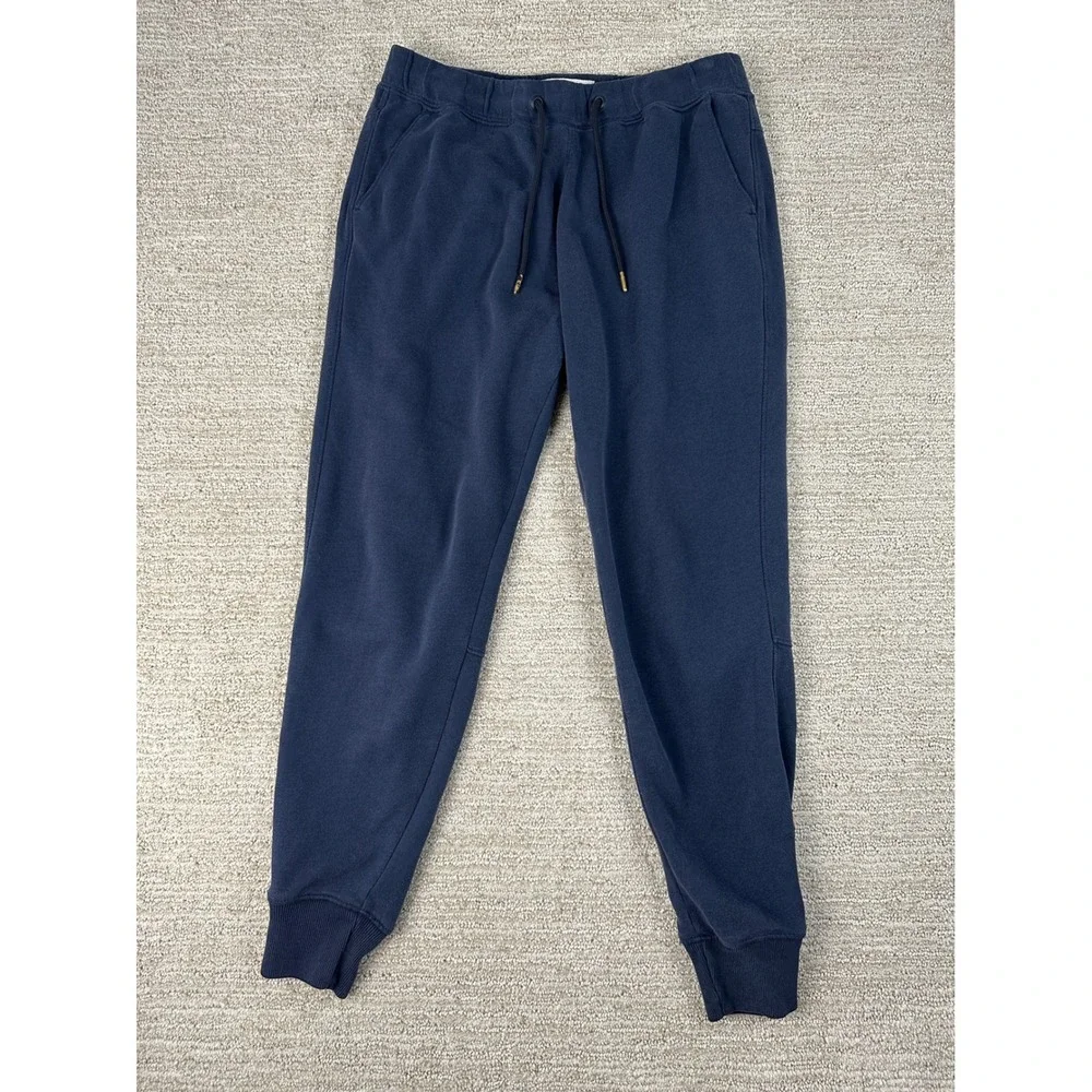 Abercrombie & Fitch Mens Navy Blue Soft A&F Fleece Joggers Sweatpants Small